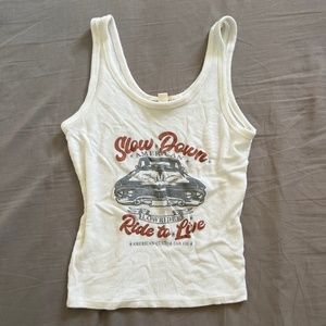 Obsessive Love Graphic Cropped Tank Top